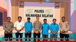 Jelang Pelantikan, DPD KNPI Halsel Silahturahmi Bersama Polres 